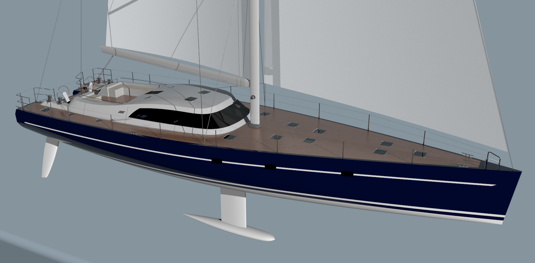 VK80 Aluminum Performance Sailing Yacht Advanced design Superior